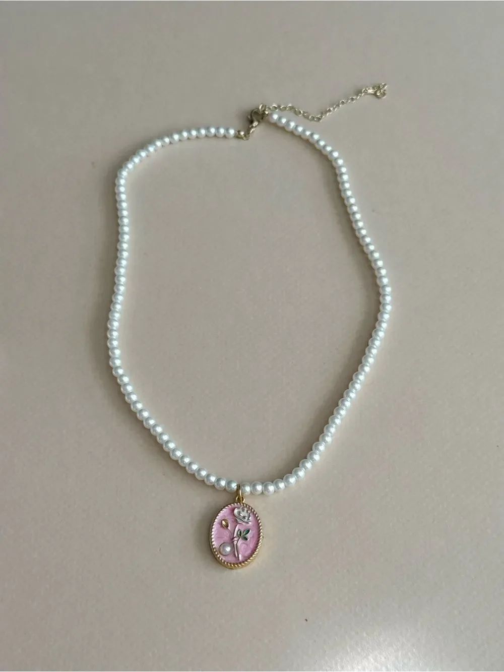 Pearl flower necklace M1898